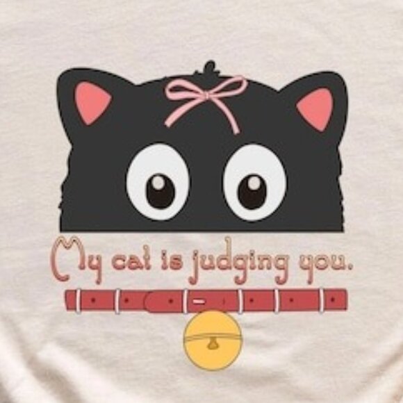 My Cat Is Judging You T-Shirt, Cat Mom Halloween Tee, Cat Lovers Shirt - Picture 3 of 3